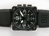Bell Ross BR01-94 Chronograph BR01-94 Black Black Dial Quartz Chronograph 46x46mm Watch