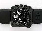 Bell Ross BR01-94 Chronograph BR01-94 Black PVD Bezel Automatic Black Dial Watch