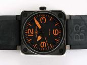 Bell Ross BR01-94 Limited editions BR01-92 Orange Automatic Square Black Dial Watch