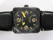 Bell Ross BR01-94 Limited editions BR01-92 Orange Leather 46x46mm Automatic Watch