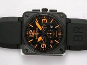 Bell Ross BR01-94 Limited editions BR01-94 Orange 46x46mm Black Dial Watch