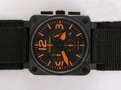 Bell Ross BR01-94 Limited editions BR01-94 Red 42x42mm Black Dial Quartz Chronograph Watch