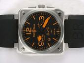 Bell Ross BR01-94 Titanium BR01-94 Titanium Square Stainless Steel Case Black Dial Watch