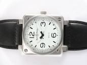 Bell Ross BR01-96 Big Date BR01-96 White Stainless Steel Bezel Midsize Automatic Watch