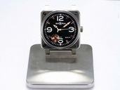 Bell Ross BR01-97 Power Reserve BR01-97 Power Reserve Stainless Steel Case Black Dial Watch