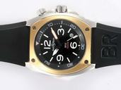 Bell Ross BR02 BR02 Pink Gold Carbon Finish 44mm Automatic Midsize Watch