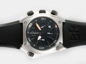 Bell Ross BR02 BR02 Steel Black Dial Quartz Chronograph 44mm Watch