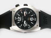Bell Ross BR02 BR02 Steel Black Dial Stainless Steel Bezel Automatic Watch