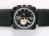Bell Ross BR03-94 BR 03-94 Black White PVD Case 42x42mm Black Dial Watch