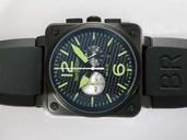 Bell Ross BR03-94 BR 03-94 Carbon Square PVD Case Midsize Watch