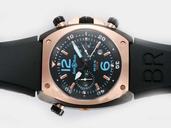 Bell Ross Chronograph BR02-92 Hexagonal Black Dial Automatic Watch