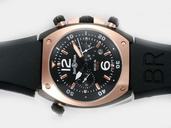 Bell Ross Chronograph BR02-92 Hexagonal Midsize PVD Case Watch
