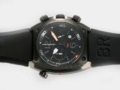 Bell Ross Chronograph BR02-94 Black Dial PVD Case PVD Bezel Watch