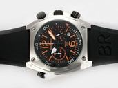 Bell Ross Chronograph BR02-94 Quartz Chronograph Black Dial 44mm Watch