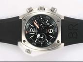 Bell Ross Chronograph BR02-94 Steel Quartz Chronograph Midsize Stainless Steel Bezel Watch