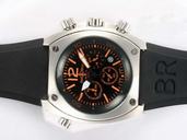 Bell Ross Chronograph BR02-94 Steel Stainless Steel Case Midsize Round Watch