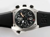 Bell Ross Professional Space 3 SPACE 3 Black Black Rubber Strap Midsize Watch