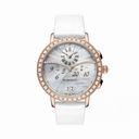 Blancpain Chronographe Mother of Pearl Dial Rose Gold Diamond Ladies Watch 3626-2954-58A