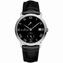 Blancpain Villeret 8 Jours Manuelle Black Dial Platinum Men's Watch 6614-3437-55B