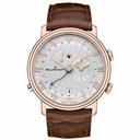 Blancpain Villeret Reveil GMT Stamped Flinque Opaline Dial Men's Watch 6640-3642-55B