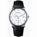 Blancpain Villeret White Dial Stainless Steel Black Leather Men's Watch 6606-1127-55B