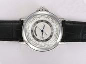Breguet Marine 3700BB/12/BV0 Black Crocodile Leather Strap Round Watch