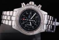 Breitling Aeromarine Chrono Avenger Steel Stainless Steel Case 45mm Black Dial Watch