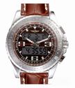 Breitling Airwolf E7936210/Q572-2lT Brown Crocodile Leather Strap 42mm Mens Watch
