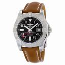 Breitling Avenger II GMT Automatic Black Dial Brown Leather Men's Watch A3239011-BC34BRLD