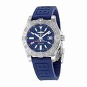 Breitling Avenger II GMT Blue Dial Blue Rubber Automatic Men's Watch A3239011-C872BLPD3