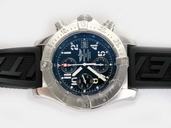 Breitling Avenger Skyland Steel Black Rubber Strap Blue Dial Watch