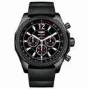 Breitling Bentley Barnato Chronograph Onyx Black Dial Black Rubber Men's Watch M4139024-BB85SS