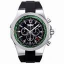 Breitling Bentley GMT Black Dial Black Rubber Men's Watch A47362S4-B919BKRS