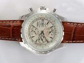 Breitling Bentley Motors 6.75 A4436412/g679-2lT Stainless Steel Case Brown Dial Round Watch