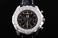 Breitling Bentley Motors 6.75 Black Dial Black Dial Quartz Chronograph Watch