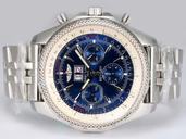 Breitling Bentley Motors 6.75 Blue Dial Blue Dial Automatic Stainless Steel Bezel Watch