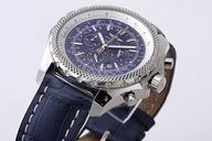 Breitling Bentley Motors A25362 46mm Blue Cow Leather Strap Midsize Watch