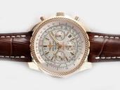 Breitling Bentley Motors A2536313/B686-2LD 49mm 18K Gold Case Pink Dial Watch