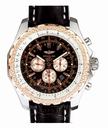 Breitling Bentley Motors GMT A2536212/Q502-970A Black Cow Leather Strap Black Dial Round Watch