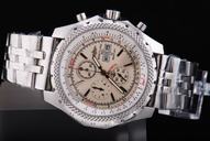 Breitling Bentley Motors GT Steel Black Dial Quartz Chronograph 49mm Mens Watch