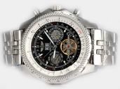 Breitling Bentley Motors Mulliner Tourbillon Beige Dial Black Dial Quartz Chronograph Round Watch