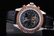 Breitling Bentley Motors Mulliner Tourbillon Beige Dial Mens Stainless Steel Case Round Watch
