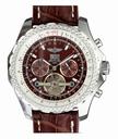 Breitling Bentley Motors Mulliner Tourbillon H18841 Round Midsize Brown Cow Leather Strap Watch