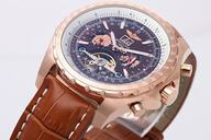 Breitling Bentley Motors Mulliner Tourbillon L18841 Brown Crocodile Leather Strap Round Mens Watch