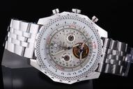 Breitling Bentley Motors Mulliner Tourbillon L18841 Stainless Steel Case Grey Dial Round Watch