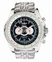 Breitling Bentley Supersports A2636416/BB64-SS White Stainless Steel Strap Black Dial Round Watch