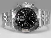 Breitling Blackbird B.Steel Stainless Steel Case Round Black Dial Watch