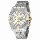 Breitling Chrono Galactic White Dial Chronograph Stainless Steel Men's Watch B13358L2-A700SS