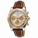 Breitling Chronomat 41 Silver Dial Chronograph Automatic Men's Watch CB14012-G713BRLT