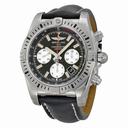 Breitling Chronomat 44 Airborne Automatic Black Dial Black Leather Men's Watch AB01154G-BD13BKLT